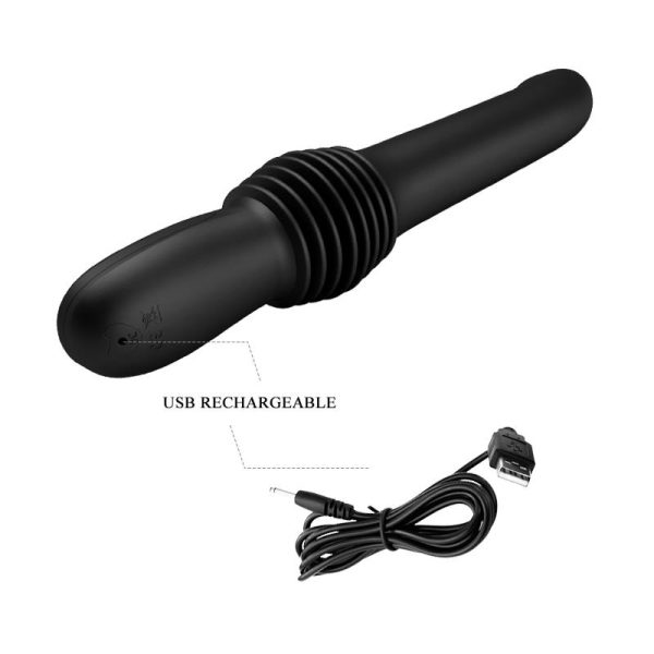 Pazuzu Vibrador con Thrusting USB Silicona - imagen 7