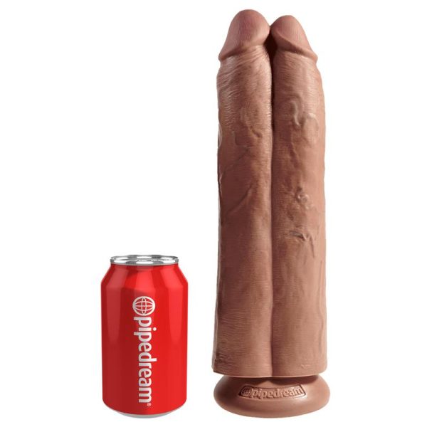 Pene Doble Two Cocks One Hole Bronceado 11 - imagen 2