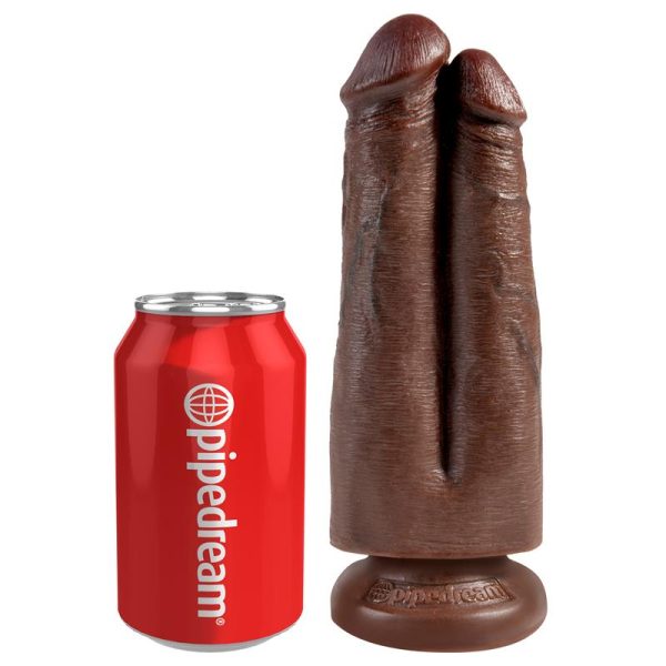 Pene Doble Two Cocks One Hole Marrón 7 - imagen 3