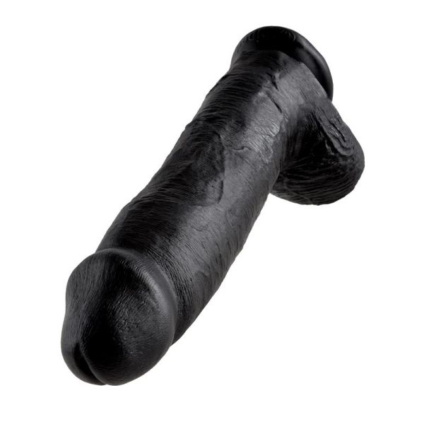 Pene con Testículos de 12 Color Negro - Imagen 7