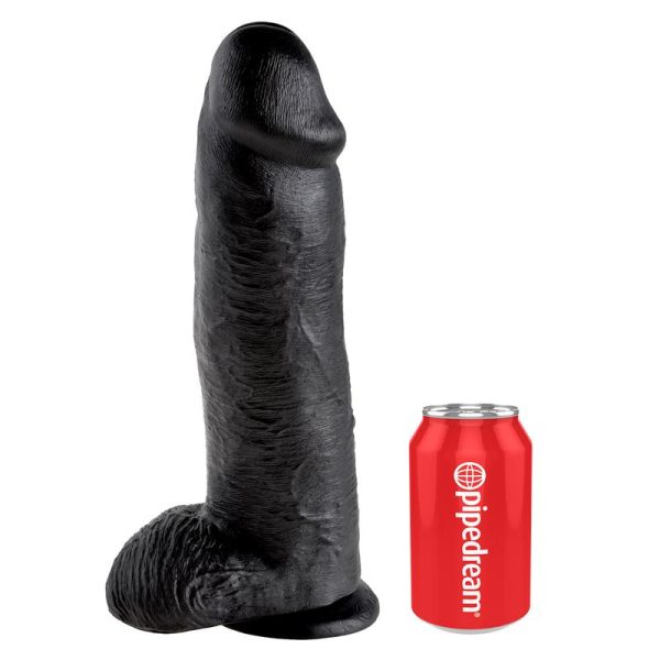 Pene con Testículos de 12 Color Negro - Imagen 10