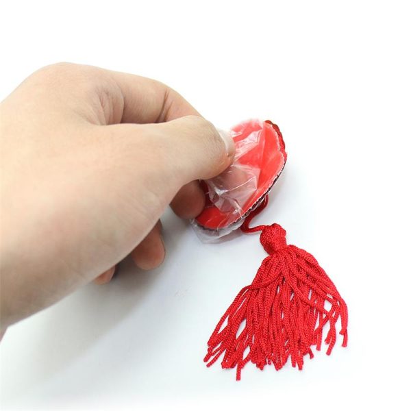 Pezoneras Forma Corazón Autoadhesivas con Lentejuelas Rojo - imagen 2