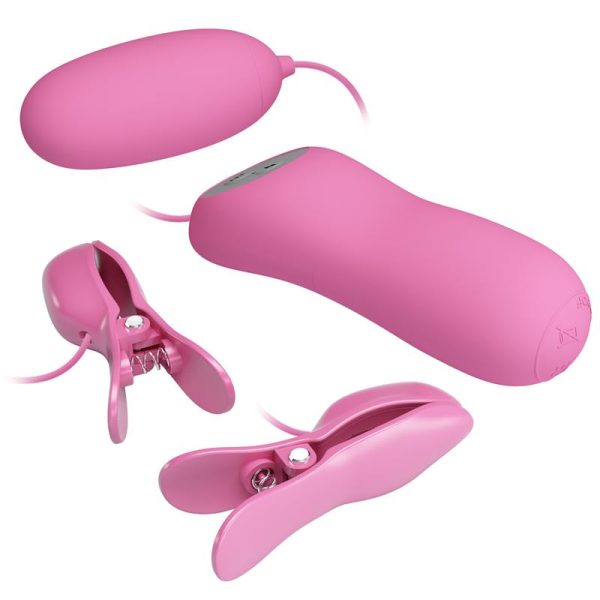 Pinzas para Pezones y Huevo Vibrador con Electro shock - imagen 5
