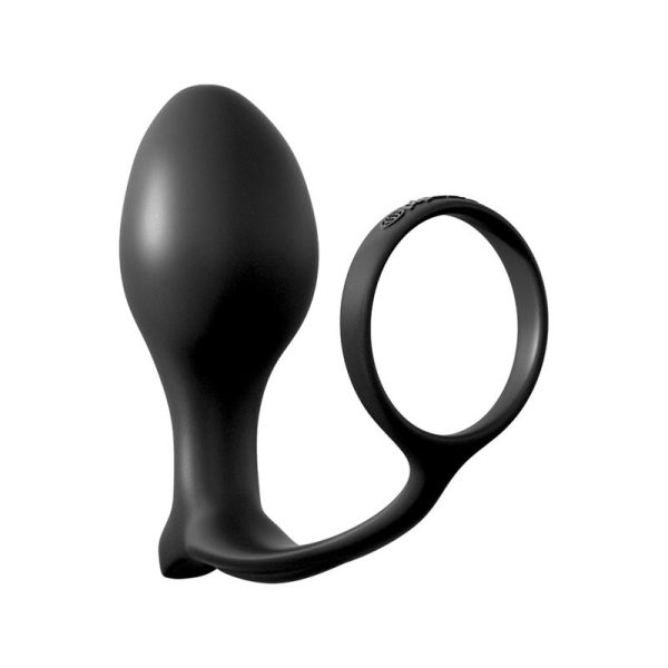 Anal Fantasy Collection  Ass-Gasm Cockring Advanced Plug - Color Negro - imagen 6
