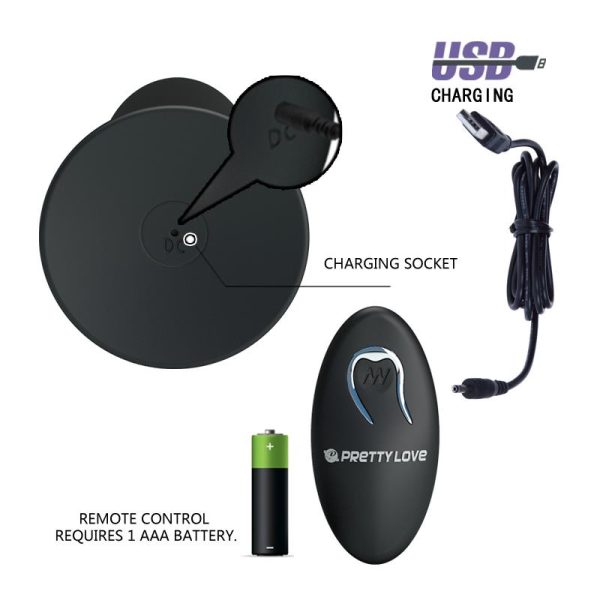 Plug Anal con Control Remoto Color Negro - imagen 7