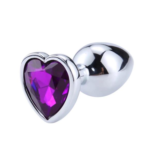 Plug Anal con Joya de Corazón Purple Lavender Talla S - imagen 6