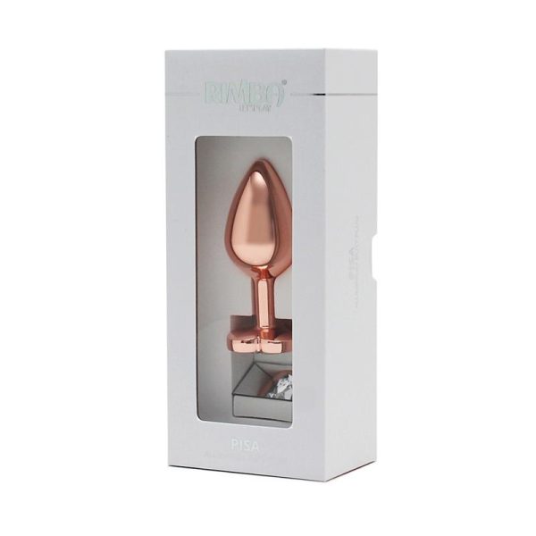 Plug Anal con Joya en Forma de Corazón Pisa Rose Gold - imagen 3