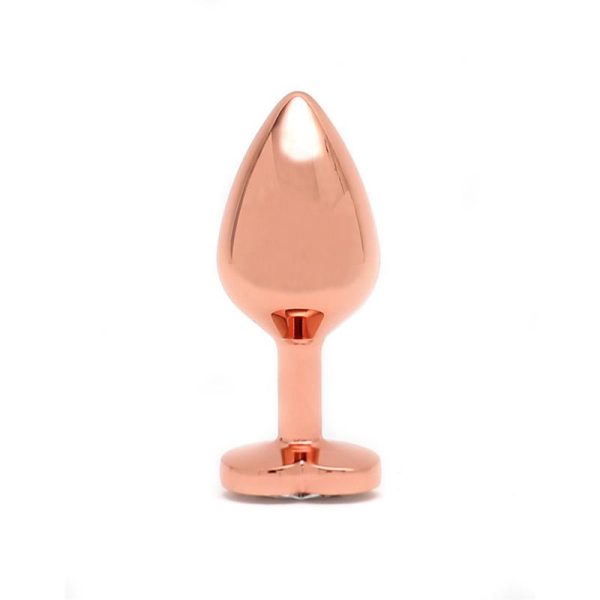 Plug Anal con Joya en Forma de Corazón Pisa Rose Gold - imagen 4