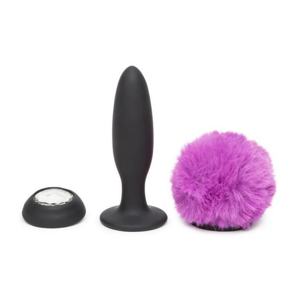 Plug Anal con Vibración Doble Base Púrpura Grande - imagen 3