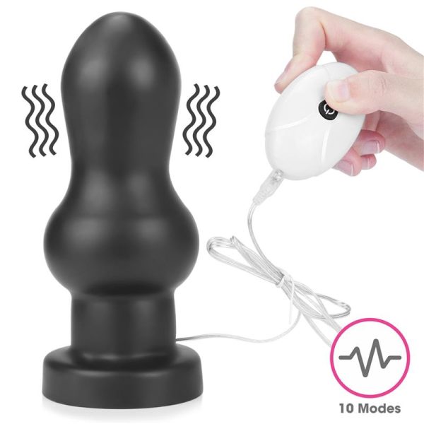 Plug Anal con Vibración King Sized 7 Negro - imagen 9