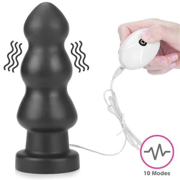 Plug Anal con Vibración King Sized 7.8 Negro - imagen 5