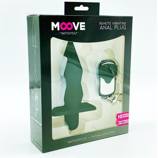 Plug Anal con Vibración y Control Remoto Negro - imagen 2