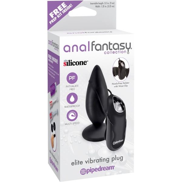 Anal Fantasy Collection Elite Vibrating Plug - Color Negro - imagen 3