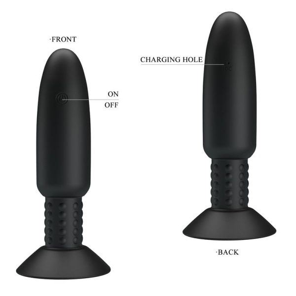 Plug Anal con Vibración y Rotación con Control Remoto USB - imagen 2