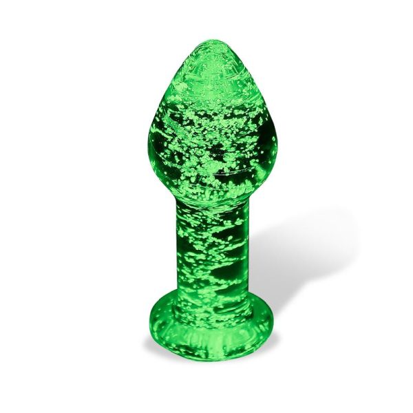 Plug Anal de Cristal que Brilla en la Oscuridad - imagen 7