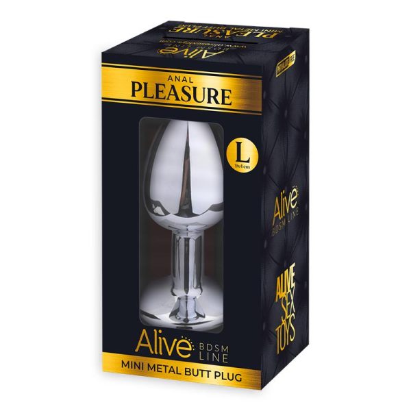Plug Anal con Joya Negro Talla L - imagen 2