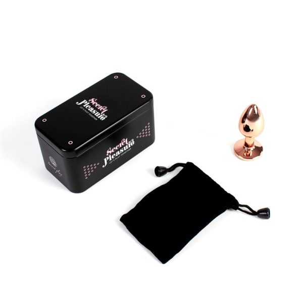 Plug Anal de Metal Rose Gold Talla S - imagen 2