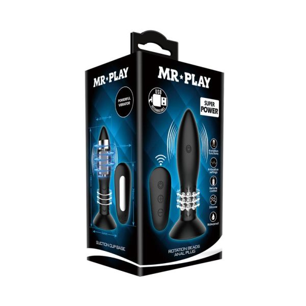 Plug Anal Inflable con Vibración y Rotación Control Remoto Mr. Play - imagen 2