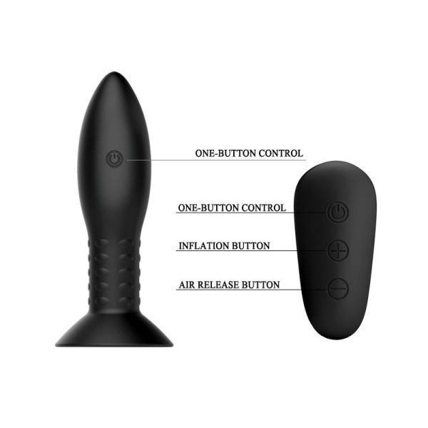 Plug Anal Inflable con Vibración y Rotación Control Remoto Mr. Play - imagen 6