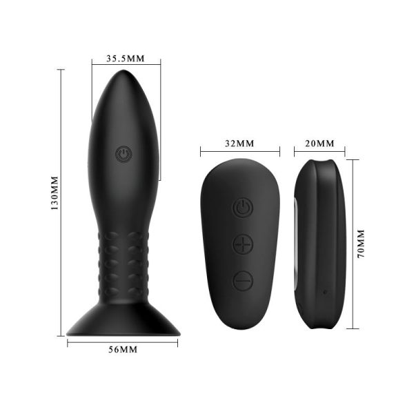 Plug Anal Inflable con Vibración y Rotación Control Remoto Mr. Play - imagen 7