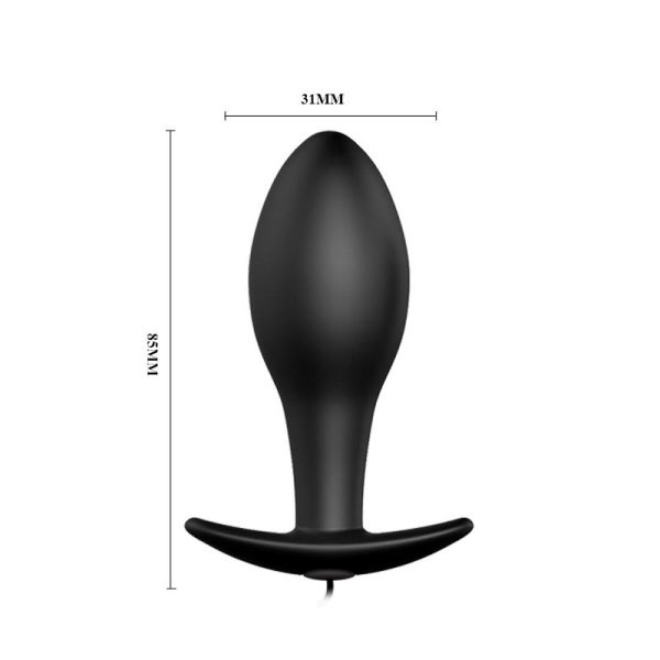 Plug Anal Negro Forma Ancla con Control Remoto - imagen 3