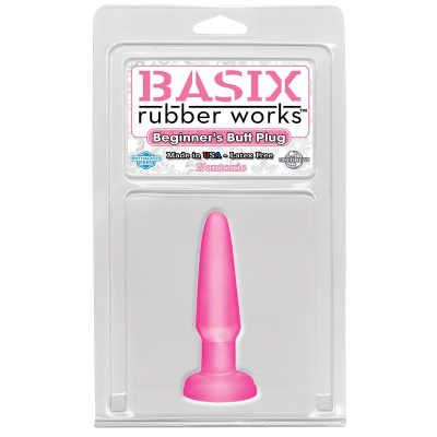 Basix Rubber Works Butt Plug Principiantes - Color Rosa
