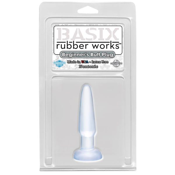 Basix Rubber Works Butt Plug Principiantes - Color Claro - imagen 2