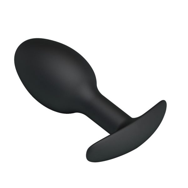 Plug Anal Silicona Negro con Bola - imagen 3