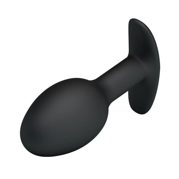 Plug Anal Silicona Negro con Bola - imagen 4