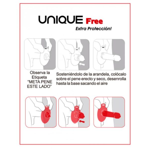 Preservativos Free Condoms sin Latex 3 Unidades - imagen 2