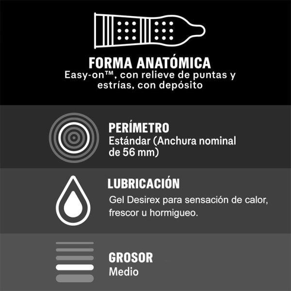 Preservativos Intense Orgasmic 12ud - imagen 3