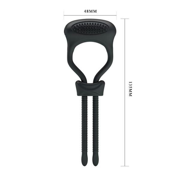 Pretty Love Anillo Vibrador Curitis Color Negro - imagen 8