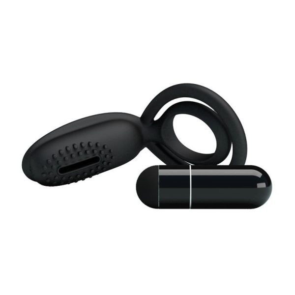 Pretty Love Anillo Vibrador Esther Color Negro - imagen 4