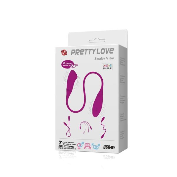 Pretty Love Huevo Vibrador Snaky Color Rosa - imagen 5