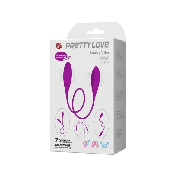 Pretty Love Huevos Vibradores Snaky Vibe Color Púrpura - imagen 9