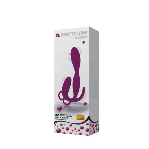 Pretty Love Plug Anal Flowery Color Púrpura - imagen 4