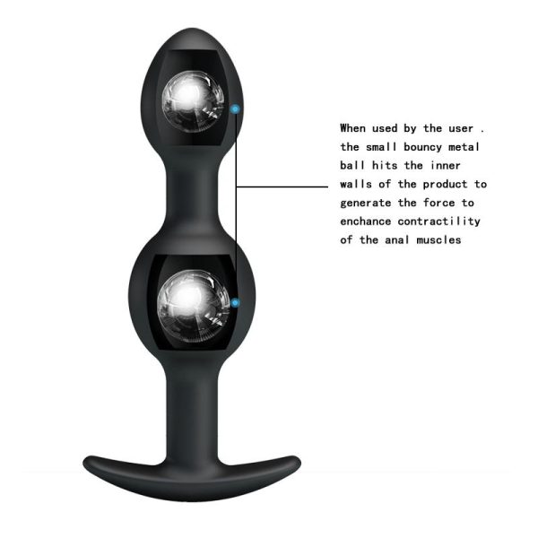 Pretty Love Plug Anal Pesado Color Negro - imagen 5