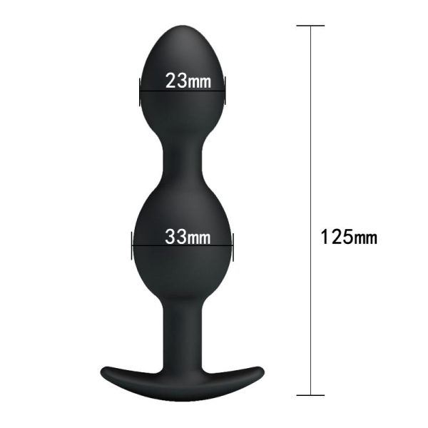 Pretty Love Plug Anal Pesado Color Negro - imagen 7