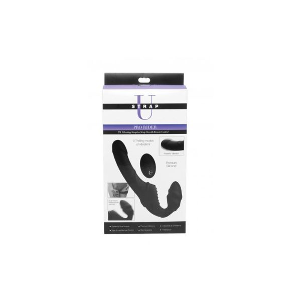 Pro Rider Vibrador Doble Control Remoto NEgro - imagen 2