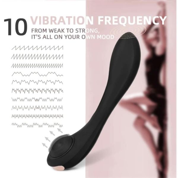 Pulsar Vibrador con Pulsación y Esqueleto Articulado Silicona USB - imagen 7