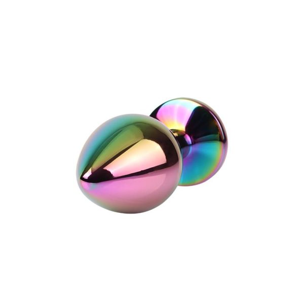 Rainbow Gem Plug Anal Multicolor con Joya Talla M - imagen 2