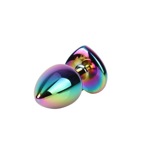 Rainbow Heart Plug Anal multicolor con Joya Talla M - imagen 3