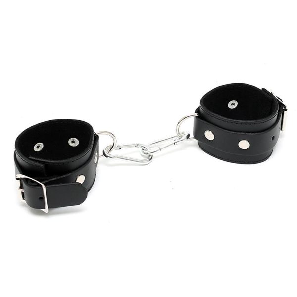 Rimba Bondage Play Esposas de Cuero Ajustables - imagen 2