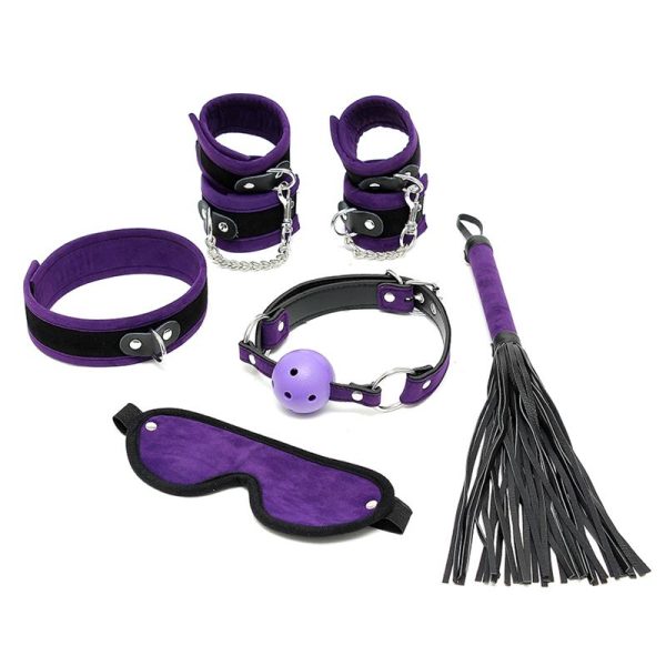 Rimba Bondage Play Set de Bondage 6 Piezas Color Púrpura - imagen 3