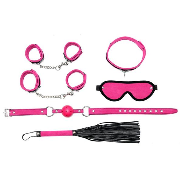 Rimba Bondage Play Set de Bondage 6 Piezas Color Rosa - imagen 3