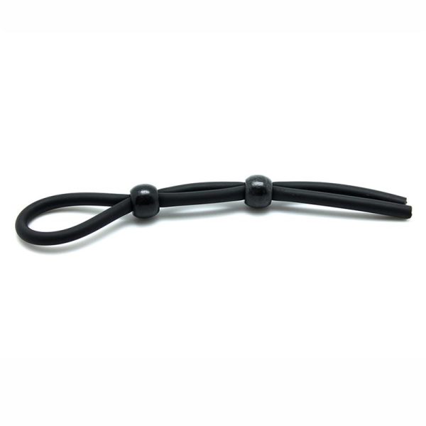 Rimba Latex Play Cordón para Pene y Testículos Color Negro - imagen 2