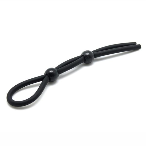 Rimba Latex Play Cordón para Pene y Testículos Color Negro - imagen 4