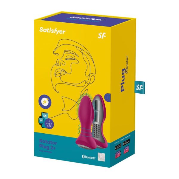 Rotator Plug 2+ Plug Anal con APP USB Fuchsia - imagen 5