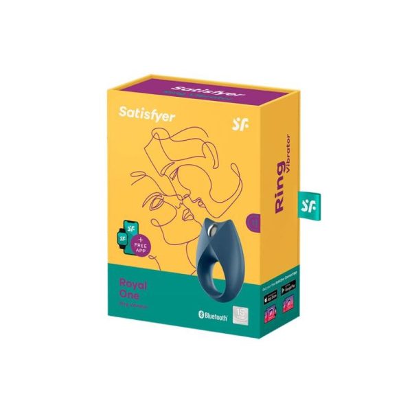 Royal One Anillo Vibrador con APP Azul - imagen 2