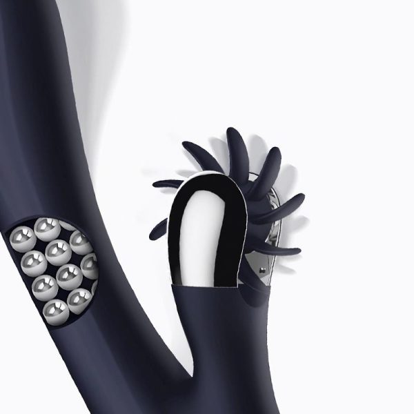 Royalspace Vibrador con Lenguas Estimuladoras y Bolas Internas 360º Azul - imagen 3